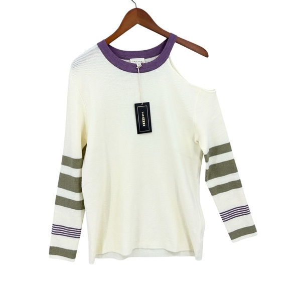 New 143 STORY by Line Up Sweater Cold Shoulder Long Sleeve - Picture 1 of 6
